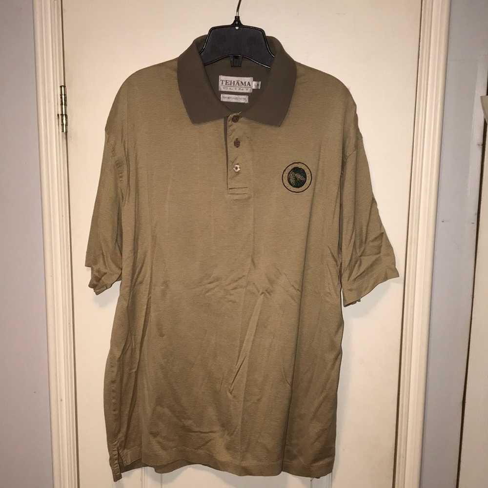 Men’s Tehama Clint Grand View Golf Club Polo Shirt Size L